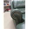 Image 3 : Leather-Style Three-Seat Reclining Sofa 87" Wide
