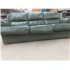 Image 5 : Leather-Style Three-Seat Reclining Sofa 87" Wide