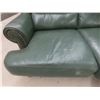Image 6 : Leather-Style Three-Seat Reclining Sofa 87" Wide