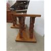Image 3 : Two Side Tables With Chunky Turned Legs