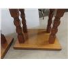 Image 5 : Two Side Tables With Chunky Turned Legs