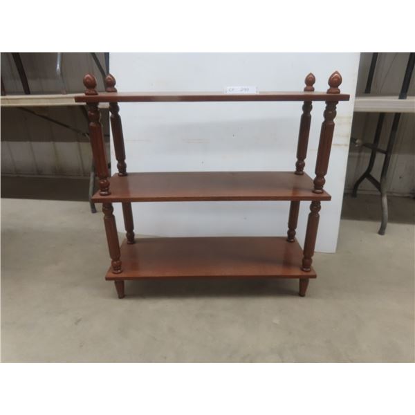 Three-Tier Wooden Bookshelf