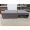 Image 4 : Grey Fabric Convertible Single Sleeper Chair