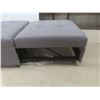 Image 5 : Grey Fabric Convertible Single Sleeper Chair