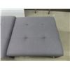 Image 6 : Grey Fabric Convertible Single Sleeper Chair