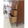 Image 10 : Vintage Oak Five-Drawer Chest on Casters