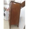 Image 2 : Vintage Oak Five-Drawer Chest on Casters