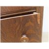 Image 7 : Vintage Oak Five-Drawer Chest on Casters