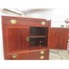Image 13 : Chinoiserie-Style Mahogany Highboy With Brass Hardware