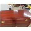 Image 16 : Chinoiserie-Style Mahogany Highboy With Brass Hardware