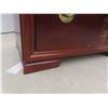 Image 17 : Chinoiserie-Style Mahogany Highboy With Brass Hardware