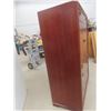 Image 3 : Chinoiserie-Style Mahogany Highboy With Brass Hardware