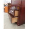 Image 6 : Chinoiserie-Style Mahogany Highboy With Brass Hardware