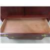 Image 7 : Chinoiserie-Style Mahogany Highboy With Brass Hardware