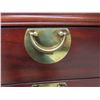 Image 9 : Chinoiserie-Style Mahogany Highboy With Brass Hardware