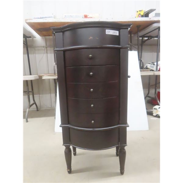 Espresso Finish Jewelry Armoire