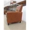 Image 2 : Leather-Style Reclining Chair