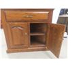 Image 11 : Corner Style Oak Display Cabinet With Glass Doors