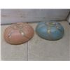 Image 6 : Three Antique Glass Lamp Shades