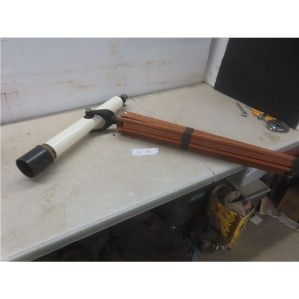 Tasco Telescope With Wooden Tripod