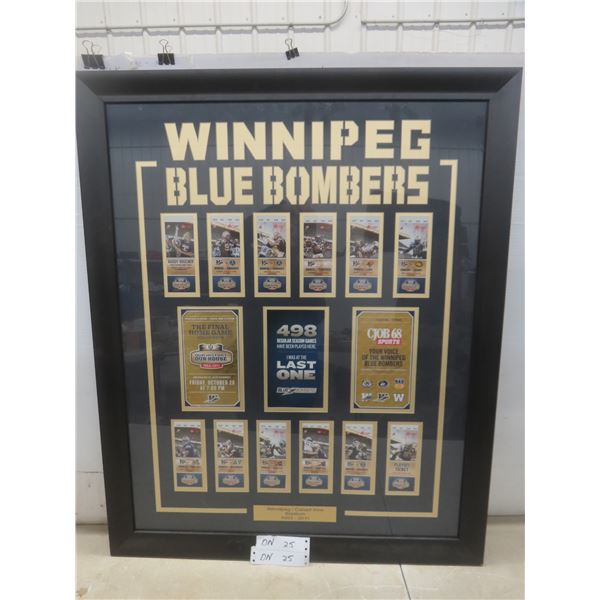 Framed Winnipeg Blue Bombers Winnipeg Stadium Print, 1953–2011