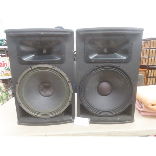 Two JBL Professional PA 15" Speakers, Model AC2215/95, Working