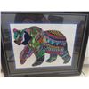 Image 4 : Three Framed Pictures,  and One Hardboard Elephant Picture, 