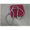 Image 5 : Dyed Freshwater Pearl Necklace 23" Long With Ten-Karat Gold Clasp