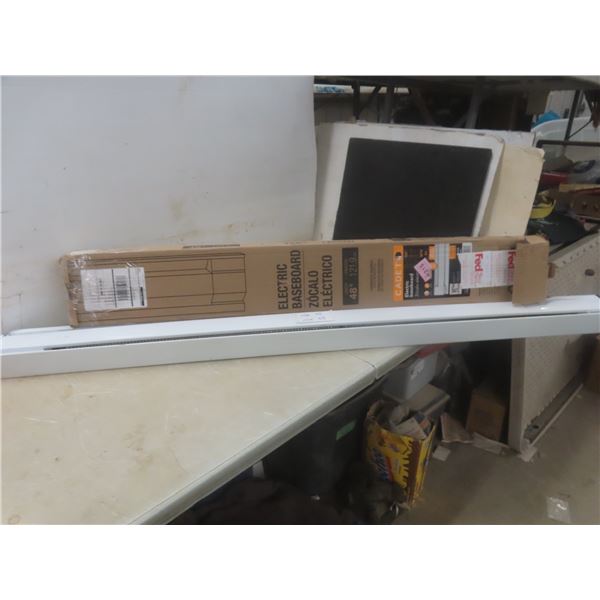 Electric Baseboard Heater, 48" Long, 1000 Watts