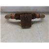 Image 2 : Mounted Longhorn Steer Horns With Leather and Faux Fur Wrapped Wall Mount, 26" Across