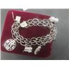 Image 6 : Birks Sterling Silver Charm Bracelet With 10 Charms