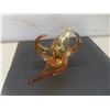 Image 3 : Chalet Style Art Glass, No Markings, 17 1/2" Across
