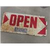 Image 10 : 3 Wood Signs - Purcell Furrier , Observation Wheels and OPEN (Damaged)