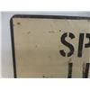 Image 13 : 2 Metal Signs - RR Crossing 30" Diameter and Speed Limit in Yard