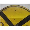 Image 4 : 2 Metal Signs - RR Crossing 30" Diameter and Speed Limit in Yard