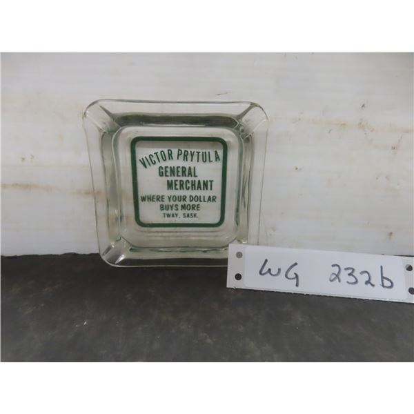 Victor Prytula General Merchant, Tway Saskatchewan Ashtray