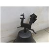 Image 2 : Cast Iron Reindeer Dinner Bell 8" High