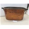 Image 1 : Antique Copper Wash Tub 12"