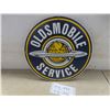 Image 1 : Oldsmobile Service Porcelain Sign Reproduction 11 1/4" Diameter