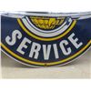 Image 4 : Oldsmobile Service Porcelain Sign Reproduction 11 1/4" Diameter