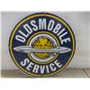 Image 6 : Oldsmobile Service Porcelain Sign Reproduction 11 1/4" Diameter