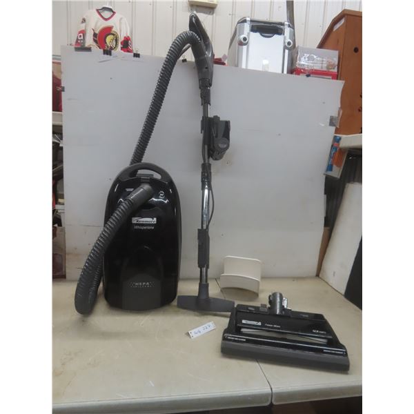 Kenmore WhisperTone Vacuum w/ Power Head and Wall Mount. Plug Has Been Replaced.