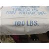 Image 4 : Pound Grain Sacks - Fort William Ontario. 100 Pound Sugar Sack - Manitoba Sugar Co. 50 Pound Vernal