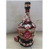Image 4 : Vintage Wood Carved Painted 14 Pieces - Decanter, 6 Egg Cups, 6 Decorated Eggs, and Tray