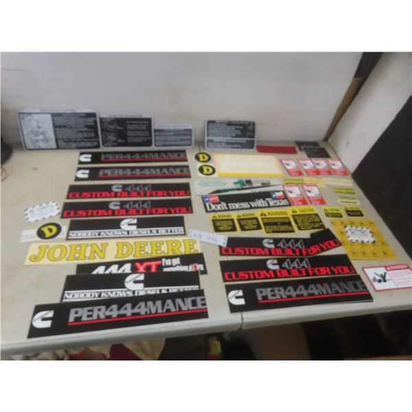 Tractor Decals - John Deere, Coca Cola, Texas, Cummins and More