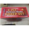 Image 12 : Four-Piece Bar Tool Set, Three Crown Royal Bags, Uncle John’s Three-Ply Bathroom Ruger Boxed Set, a