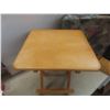 Image 5 : Wedge Pillow, Wooden Folding TV Table, and Wooden Beaded Seat Cushion