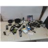 Image 1 : VTech Cordless Phone, Sanyo Answering Machine, Headphones, Microphones, New Dimmer Switch, Weatherp