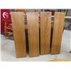 Image 7 : Oak Oval Dining Table With Pedestal, 4 Leaves (10") and Six Matching Chairs