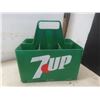 Image 2 : Twelve Soda Bottles With Plastic Carriers Including Coke, 7-Up, and Pepsi